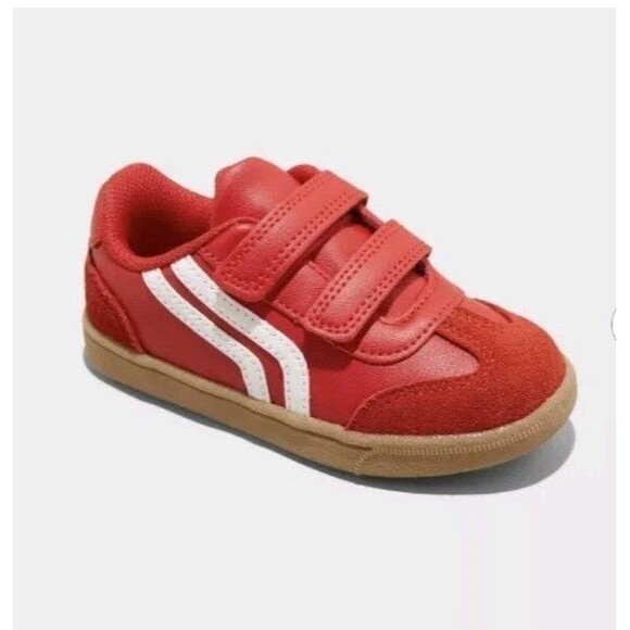 Cat & Jack Other - Cat & Jack Toddler Dakota Retro Court Low Top Faux Leather Sneaker Red Size 5